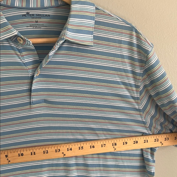 Peter Millar Seaside Performance Polo Shirt Size Medium - Picture 7 of 8